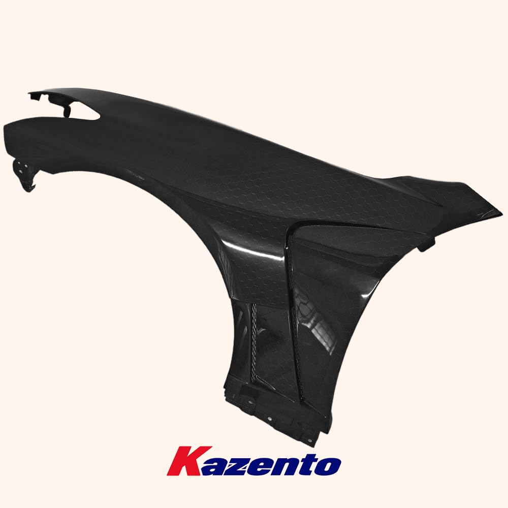 Kazento USA Shipping For Infiniti G37 2008-2013 Couple (2 Door Only) Honeycomb Carbon Vented Front Fender - Kazento Carbon Parts