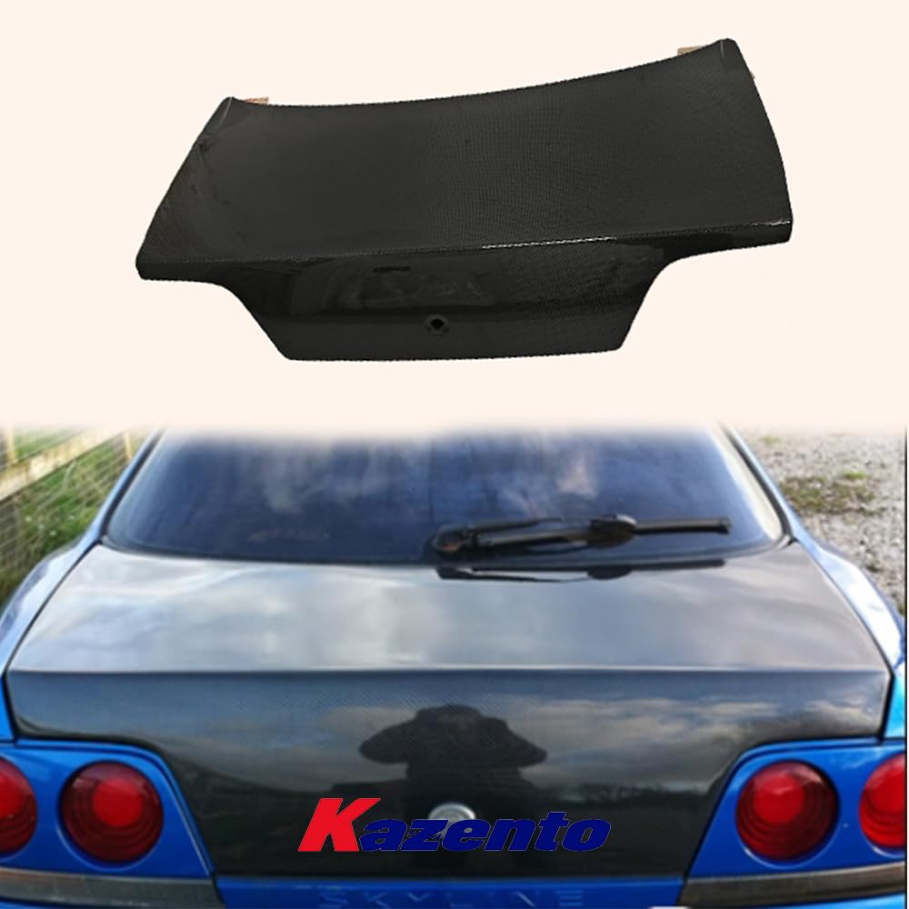For Skyline For Nissan R33 Gts Gtr Rear Trunk Carbon Fiber - Kazento Carbon Parts