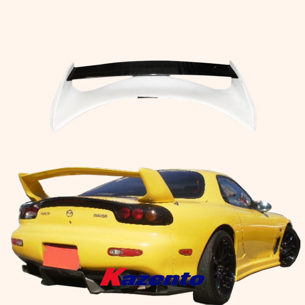 Kazento For Mazda RX7 FD3S MS Style Rear Trunk Boot Spoiler Wing Kits Carbon In Blade - Kazento Carbon Parts