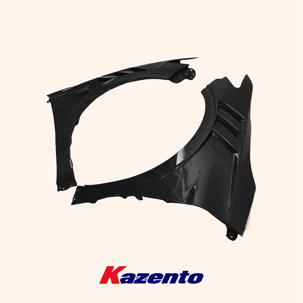 Kazento For Toyota Camry 2018-2023 KZ Style Vented Carbon Fiber Front Fender Pair - Kazento Carbon Parts