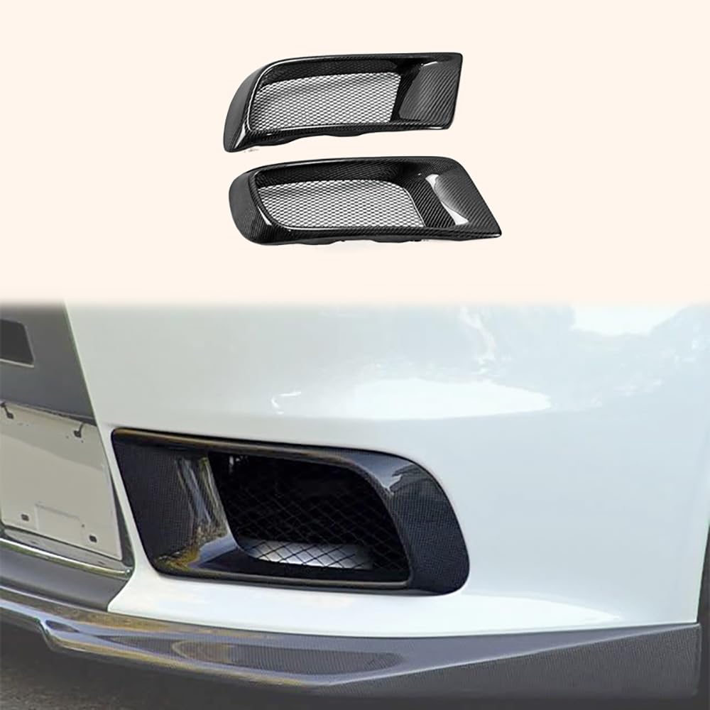 Kazento For Evo 10 R-Style For Mitsubishi Front Bumper Air Duct 2Pcs Carbon Fiber - Kazento Carbon Parts