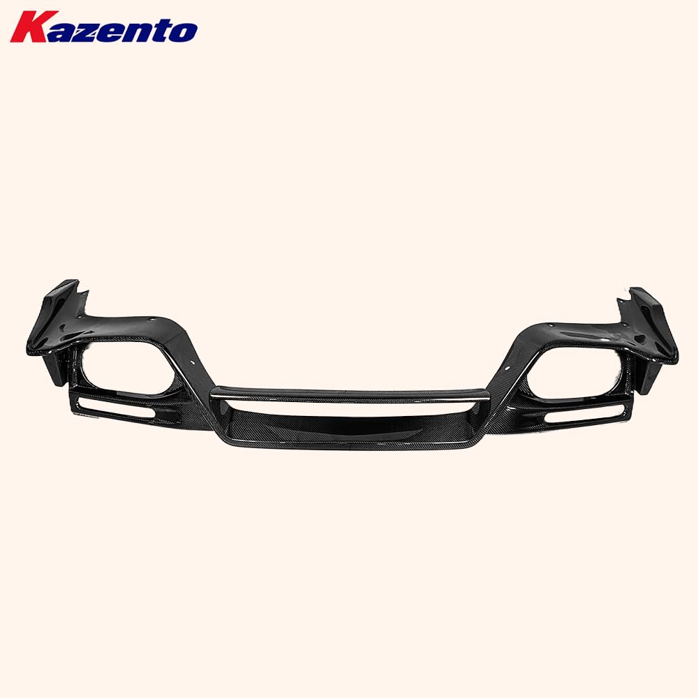Kazento For Nissan R35 GTR 08-16 TS Style Rear Bumper with Carbon Rear Lip & Brake Light - Kazento Carbon Parts