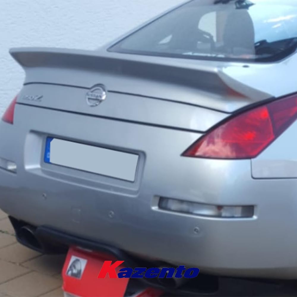 Kazento For Nissan Fairlady 350Z Z33 GEN Style Duckbil Fiberglass Unpaint Rear Spoiler - Kazento Carbon Parts