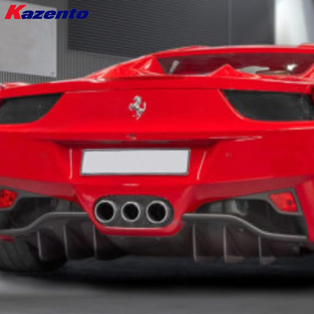 Kazento For Ferrari 458 Italia Speciale Spider 2009-15 1K Carbon Rear Bumper Body Kits - Kazento Carbon Parts