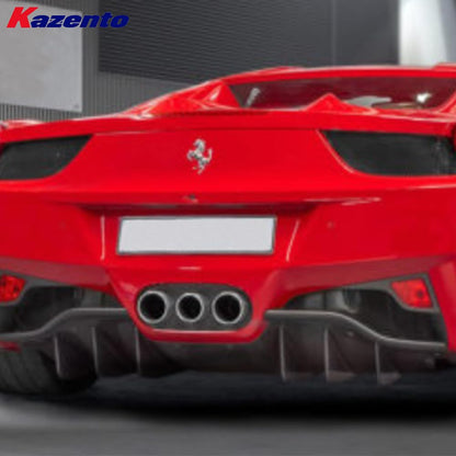 Kazento For Ferrari 458 Italia Speciale Spider 2009-15 1K Carbon Rear Bumper Body Kits - Kazento Carbon Parts