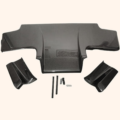 For Nissan Skyline R32 Gtr Gts Ts Style Rear Diffuser W/ Metal Fitting Accessories (3Pcs) Carbon Fiber - Kazento Carbon Parts