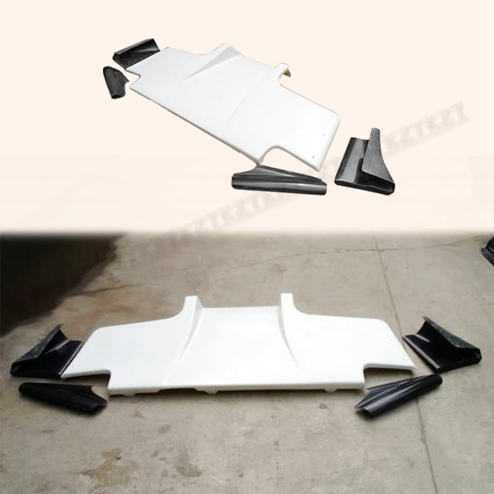 For Skyline R32 Gtr Gts Ts Style For Nissan Rear Diffuser W/ Metal Fitting Accessories (3Pcs) Fiber Glass - Kazento Carbon Parts