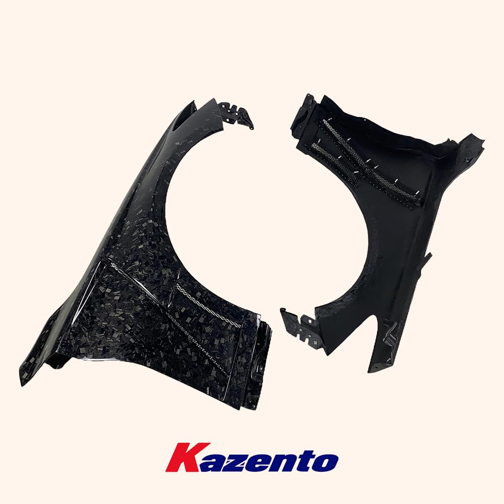 Kazento For Infiniti Q60 KZ Style Carbon Fiber Front Hood Fender Pair - Kazento Carbon Parts