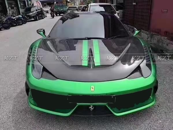 For Ferrari 458 Italia Partial Carbon Fiber SP Style Front Bumper Body Kits - Kazento Carbon Parts