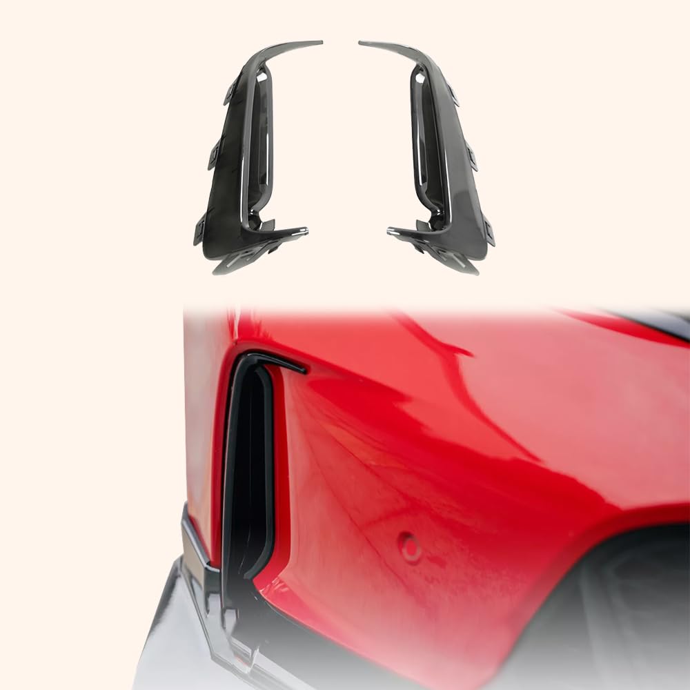 Kazento For Honda Civic Type R FL5 2023-24 ABS Front Bumper Fog Light Cover Pair - Kazento Carbon Parts