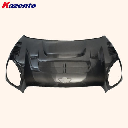 Kazento For Mini Countryman Cooper S R60 5Dr 2010-16 DG Style Front Carbon Vented Hood - Kazento Carbon Parts