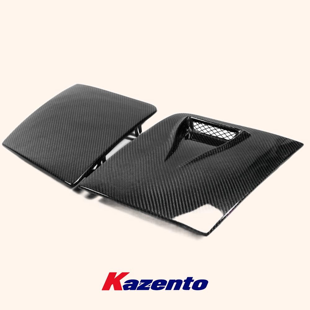 Kazento For Mazda MX5 NA MK1 Miata Vented Carbon Headlight Cover Pair (Only LHS Vented) - Kazento Carbon Parts