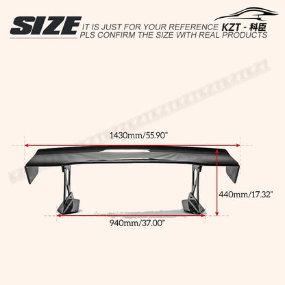 Rear Trunk Wing for Subaru 14-18 Impreza WRX Vab Vaf Sti EUR Type Gt Spoiler (1430Mm) Carbon Fiber Car Body Parts Kits - Kazento Carbon Parts