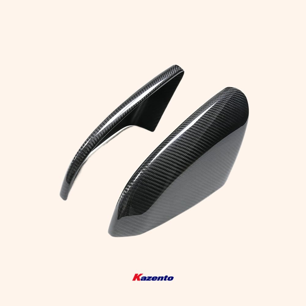 For Civic Fk7 Fc1 Fk8 Type R For Honda Side-view Mirror Cover (Stick On Type) Dry Glossy Carbon Fiber Rearview Mirror Guard Covers - Kazento Carbon Parts