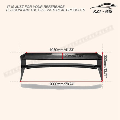 For Mini Cooper S R56 M7 Style Rear Roof Spoiler (Aluminmum End Cap) Partial Carbon Fiber(Blade) Car Body Parts Kits - Kazento Carbon Parts