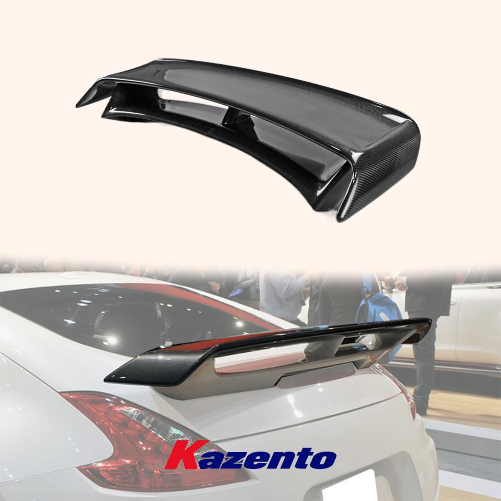 Kazento Rear Spoiler Wing For Nissan 09-18 370Z Z34 NIS2 Style Carbon Fiber Shipping from the USA - Kazento Carbon Parts