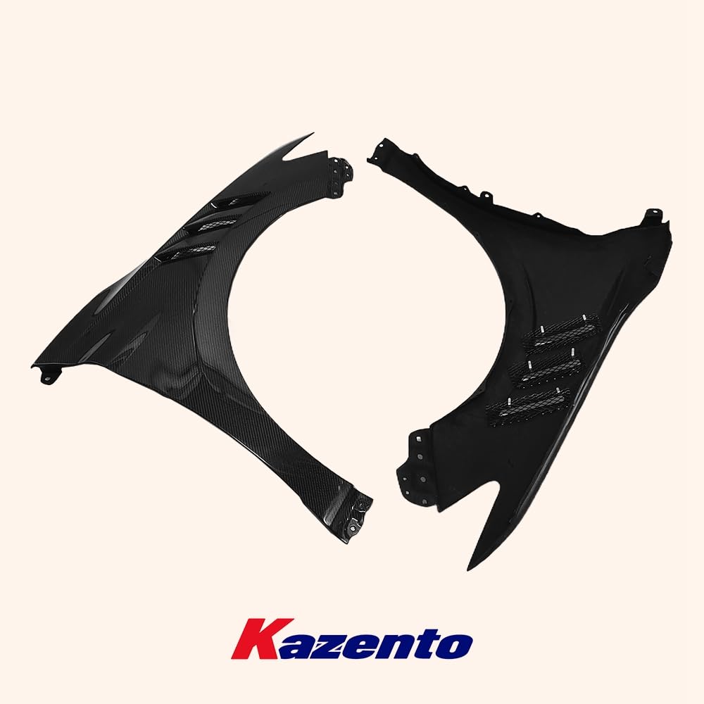 Kazento For Toyota Camry 2018-2023 KZ Style Vented Carbon Fiber Front Fender Pair - Kazento Carbon Parts