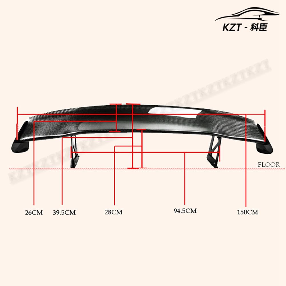 For Honda S2000 Spon Rear Trunk Spoiler Wing Carbon Fiber Car Body Parts Kits - Kazento Carbon Parts