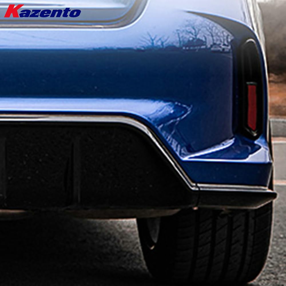 Kazento For Honda 11th Civic FE1 Sedan 22-24 PP TypeR Style Rear Bumper Middle Exhaust - Kazento Carbon Parts