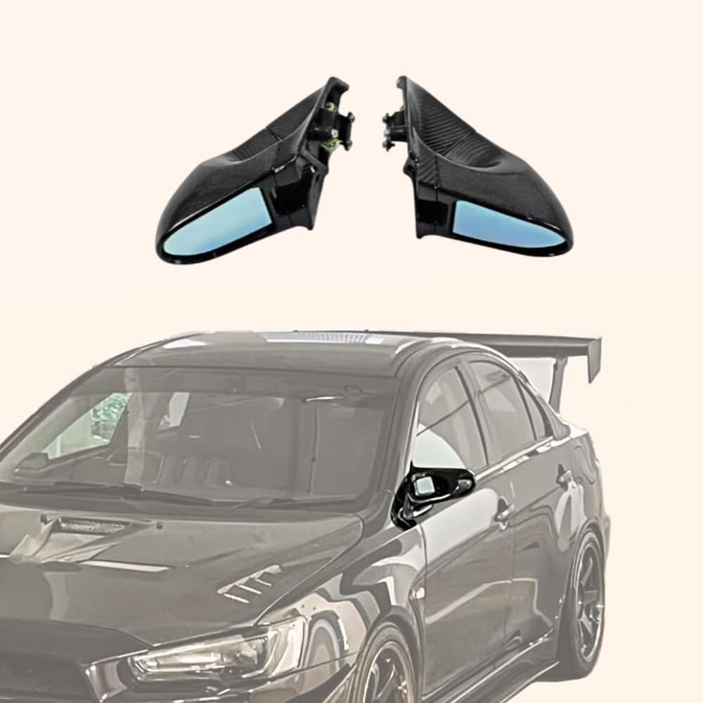 Kazento For Mitsubishi EVO 10 X CZ4A 07-16 (LHD Only) KZ Carbon Aero Mirror Replacement - Kazento Carbon Parts