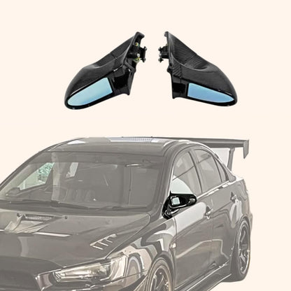 Kazento For Mitsubishi EVO 10 X CZ4A 07-16 (LHD Only) KZ Carbon Aero Mirror Replacement - Kazento Carbon Parts