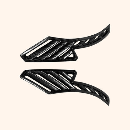 Kazento For BMW E92 E93 Real M3 Vented Carbon Fiber Front Fender Vents Ducts Pair DIY - Kazento Carbon Parts