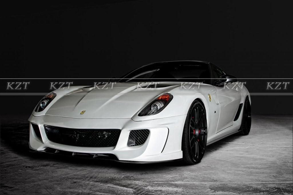 For Ferrari 599 VST Style Kits Carbon FRP Front/Rear Bumper Side Skirts 12PCS - Kazento Carbon Parts