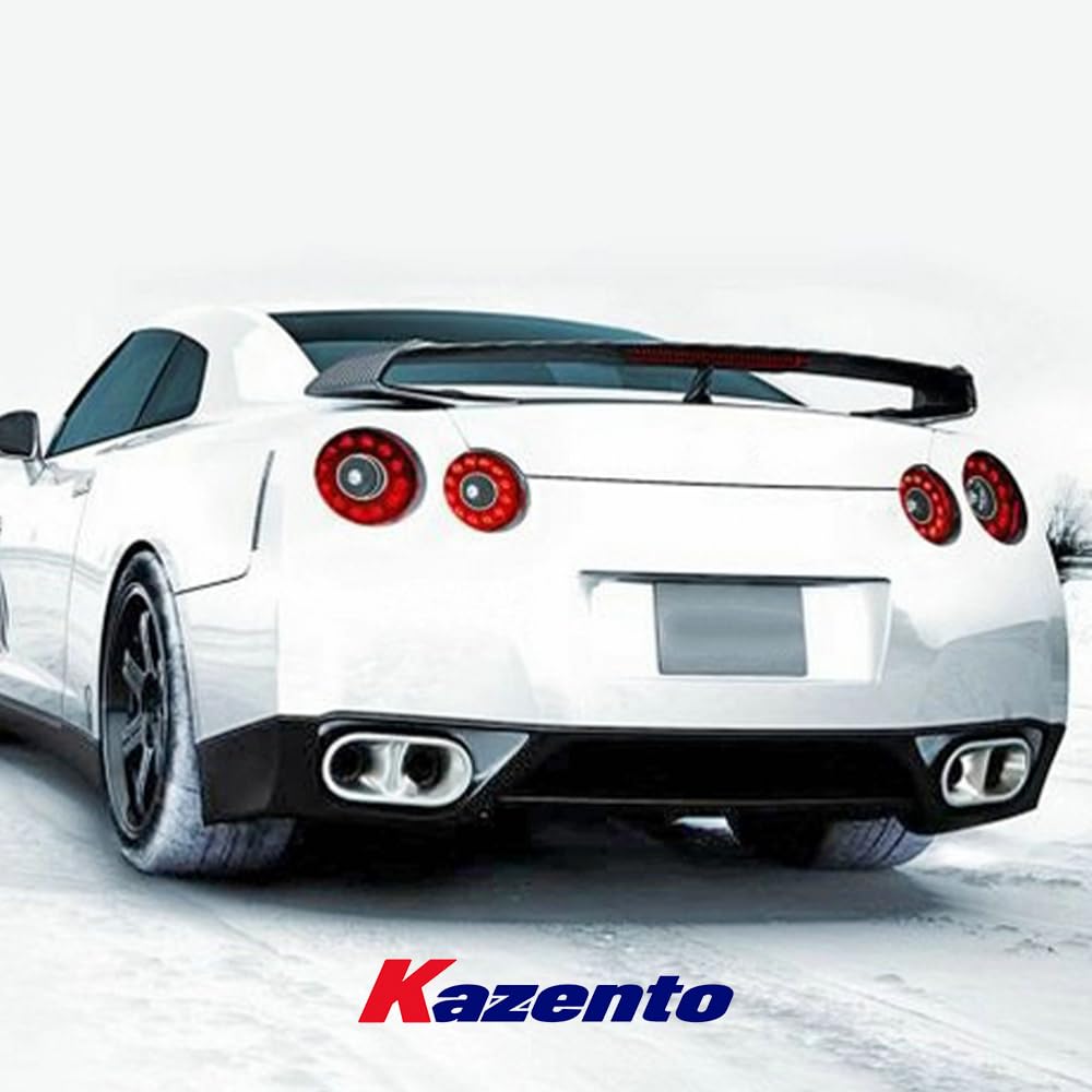 Kazento For Nissan GTR R35 (08-11 Only) OE Style Carbon Fiber Rear Bumper Lip Diffuser - Kazento Carbon Parts