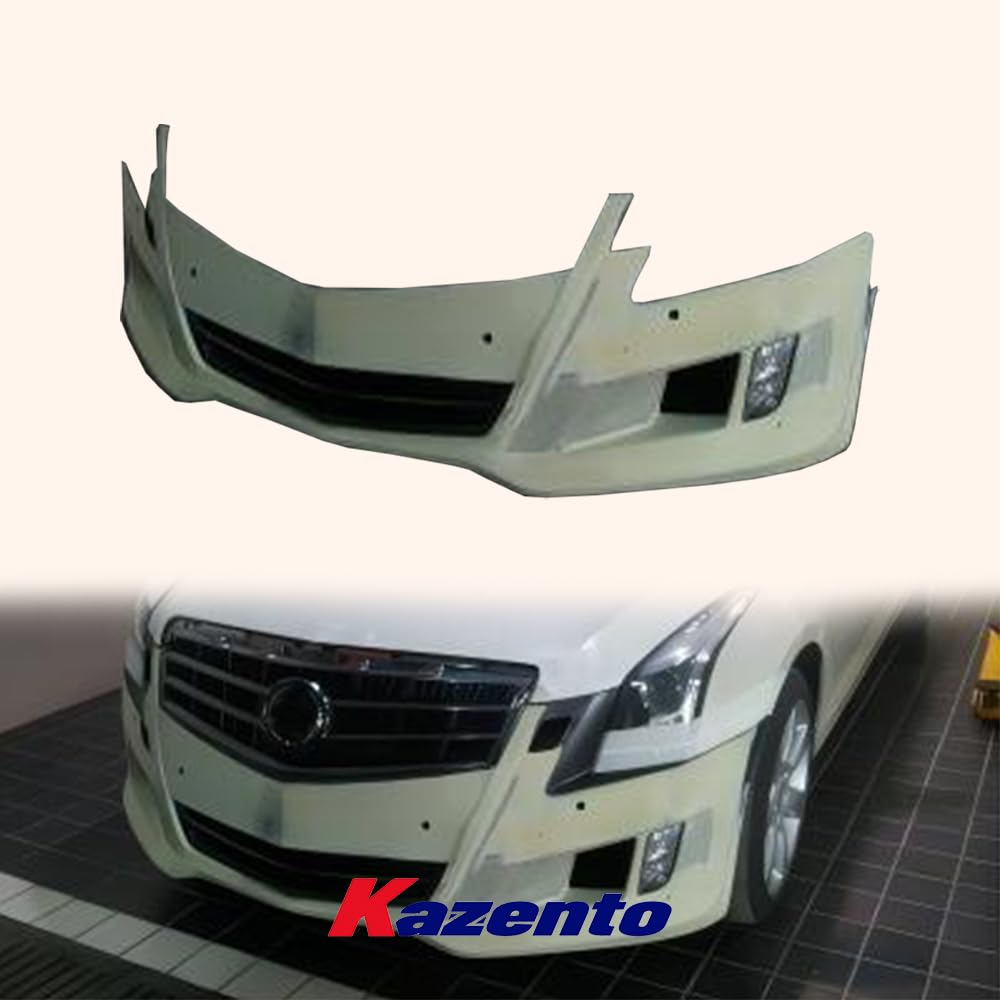 Kazento For Cadillac ATS 2015-2018 KZ Style Vented Cooling Front Bumper Body Kits Fiber Glass - Kazento Carbon Parts