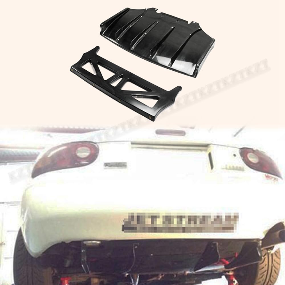 For Mazda Mx5 Na Roadster Miata Js Style Rear Under Diffuser With Fin Fiber Glass - Kazento Carbon Parts