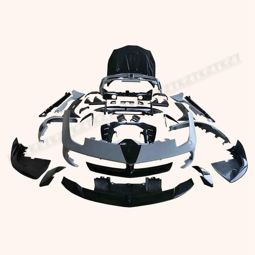 For Ferrari 488 GTB MSR Style Carbon + FRP Body Kits 35PCS FB/RB/FF/HD/KITS - Kazento Carbon Parts
