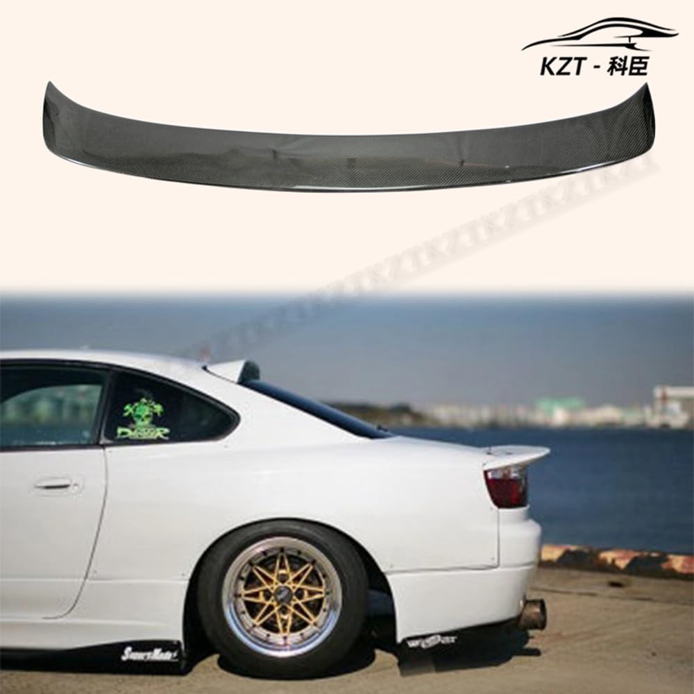 For Nissan S15 Dm Style Rear Boot Ducktail Spoiler Wing Carbon Fiber Car Body Parts Kits - Kazento Carbon Parts