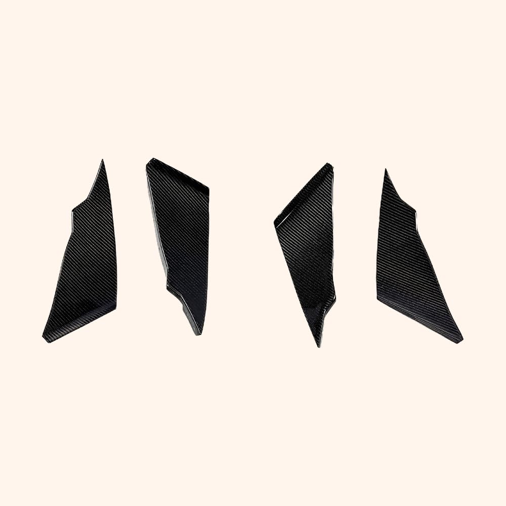 Kazento For Nissan 350Z Z33 03-05 Carbon Fiber Front Bumper Canard Splitters Addon 4pcs - Kazento Carbon Parts