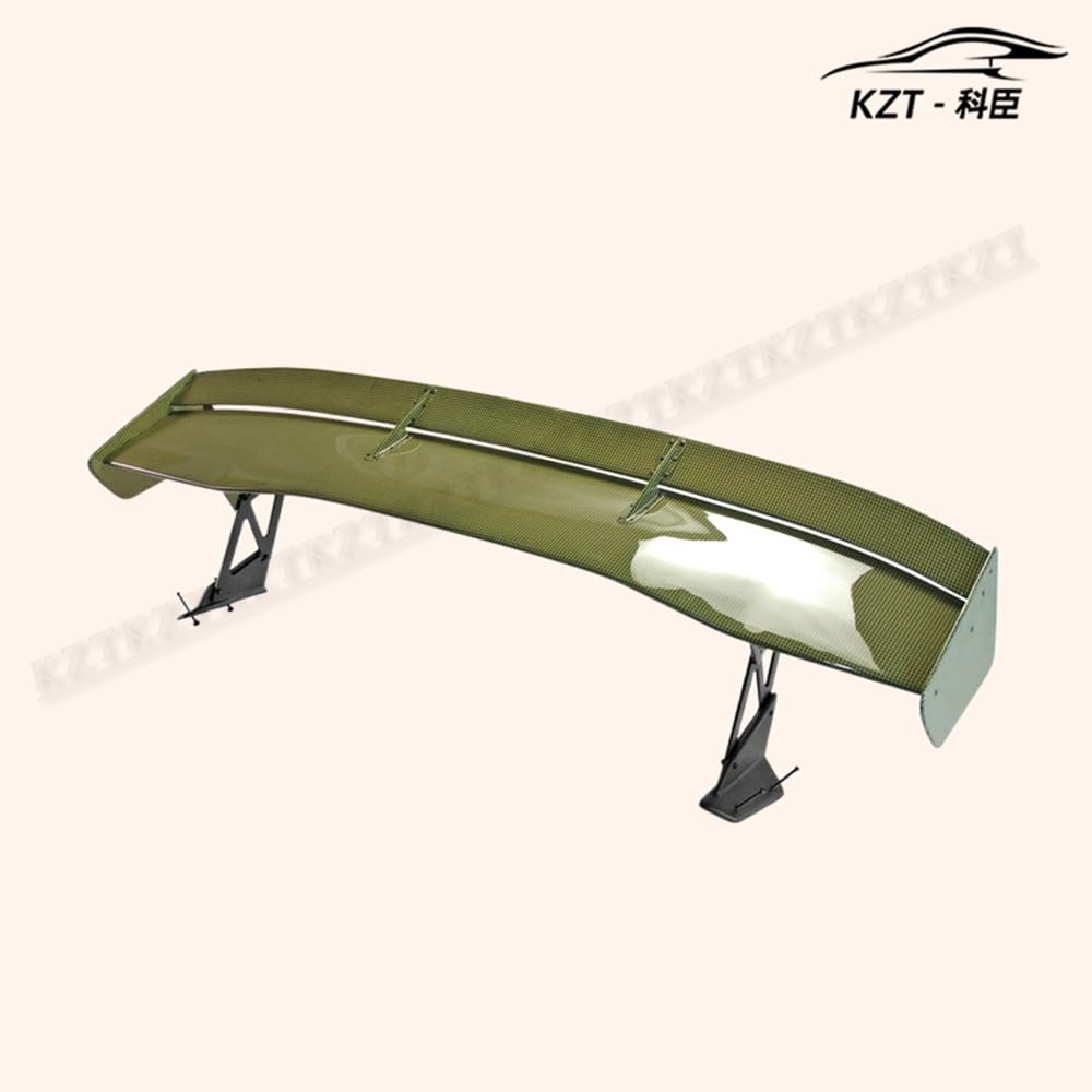 For Honda Civic Fk7 Fk8 Vtx5 Style Rear Gt Spoiler Yellow Kevlar Car Body Parts Kits - Kazento Carbon Parts