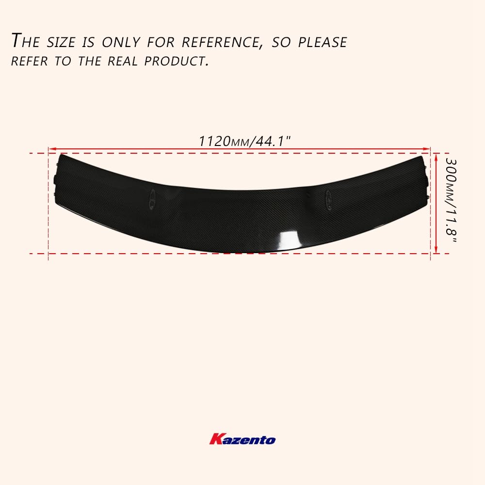 Kazento For W176 A45 12-18 For Mercedes Benz AM Style Carbon Fiber Rear Boot Roof Spoiler - Kazento Carbon Parts