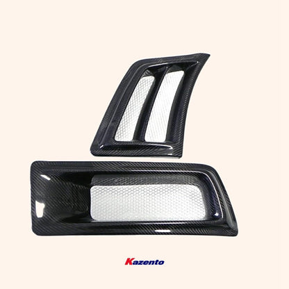 Kazento For Gtr Uk V-Spec For Nissan Front Bumper Vents Carbon Fiber - Kazento Carbon Parts