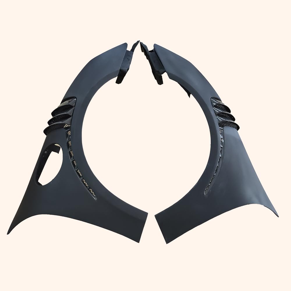 For Porsche 718 (16-23) Front Fender Vented Style Partial Carbon Fiber with Vents - Kazento Carbon Parts