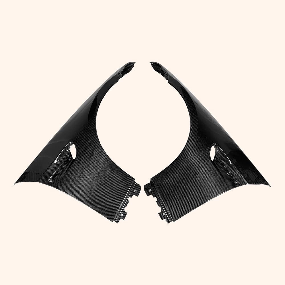 Kazento For BMW E92 Real M3 OE Style Front Bumper Hood Fender Pair Carbon Fiber - Kazento Carbon Parts