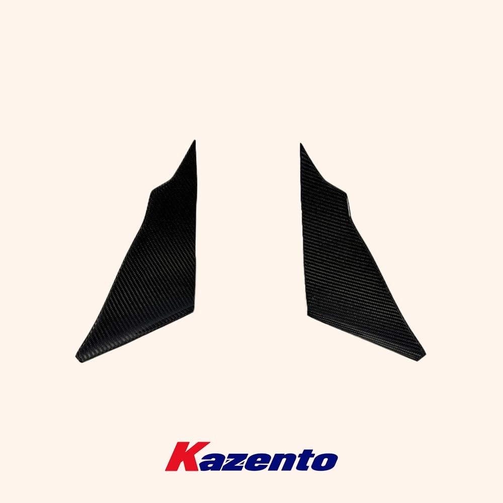 Kazento For Nissan 350Z Z33 03-05 Carbon Fiber Front Bumper Canard Splitters Addon 4pcs - Kazento Carbon Parts