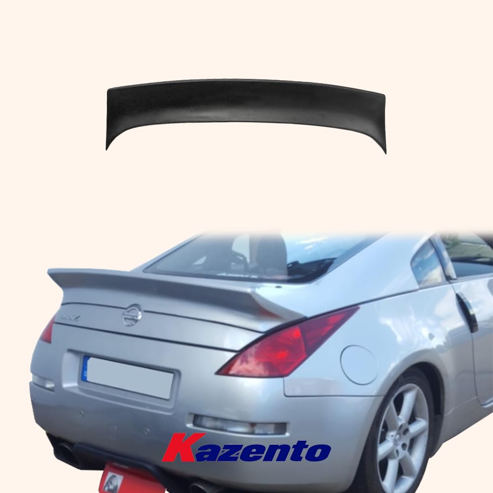 Kazento For Nissan Fairlady 350Z Z33 GEN Style Duckbil Fiberglass Unpaint Rear Spoiler - Kazento Carbon Parts