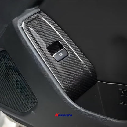 Kazento For 22-23 FRS BRZ Gr86 ZD8 (LHD) Dry Carbon Fiber Inner Door Controle Trim Cover - Kazento Carbon Parts