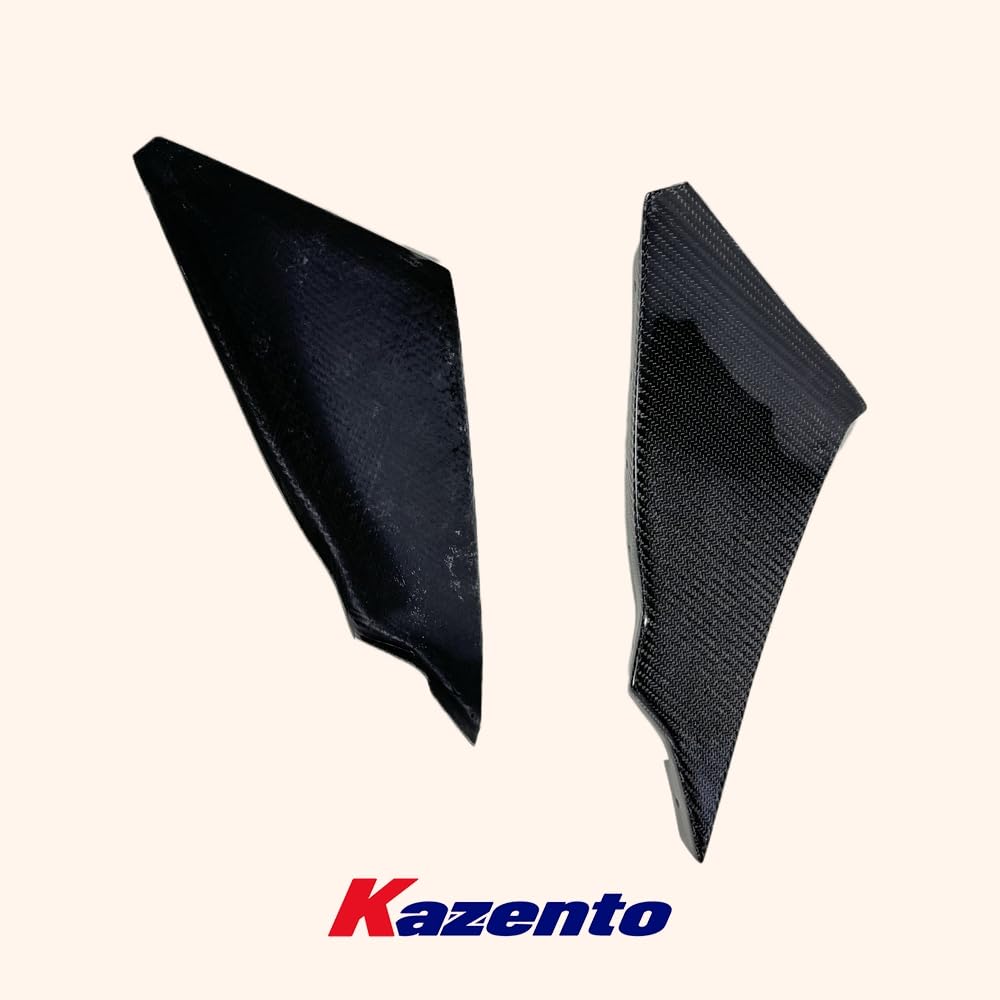 Kazento For Nissan 350Z Z33 03-05 Carbon Fiber Front Bumper Canard Splitters Addon 4pcs - Kazento Carbon Parts