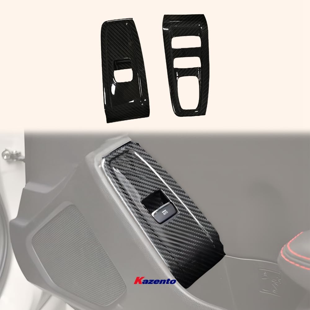 Kazento For 22-23 FRS BRZ Gr86 ZD8 (LHD) Dry Carbon Fiber Inner Door Controle Trim Cover - Kazento Carbon Parts