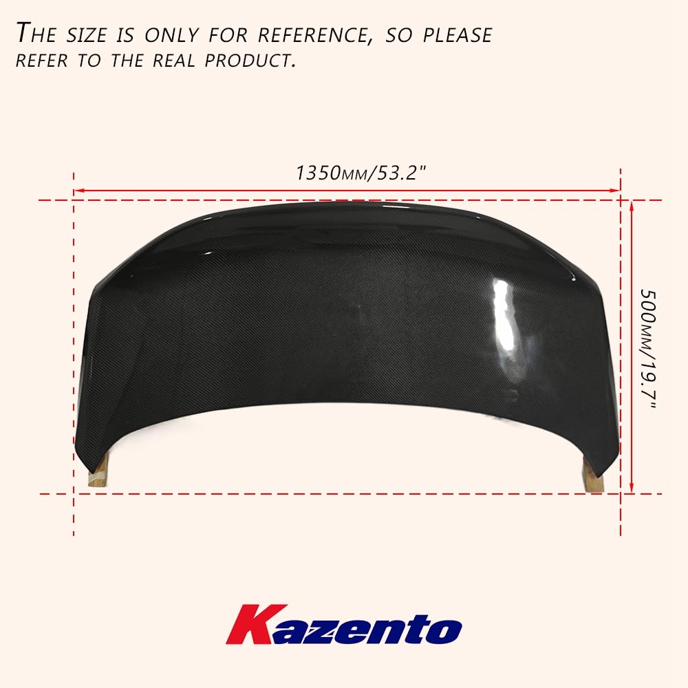 Kazento For Infiniti V37 Q50 2016-2020 Carbon Fiber Ducktail Style Rear Trunk Boot Lid - Kazento Carbon Parts