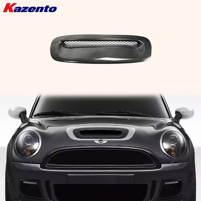Kazento For Mini Cooper R56 3D Hatchback 06-13 OE Style Carbon Front Bonnet Hood Scoop - Kazento Carbon Parts