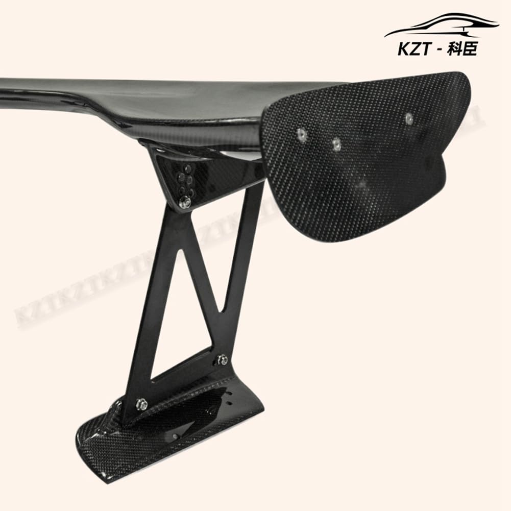 For Honda Civic FD2 Js Racing Rear GT Spoiler (1500mm long) Partial Carbon Fiber(base with FRP) Car Body Parts Kits - Kazento Carbon Parts