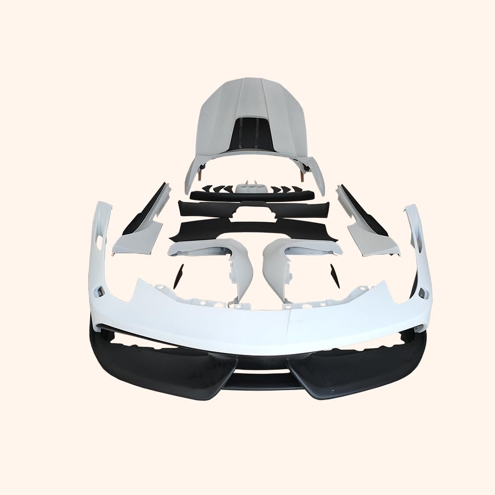 For Ferrari 458 MS Style Carbon + FRP Body Kits 19PCS FB/RB/FF/HD/SS/KITS - Kazento Carbon Parts