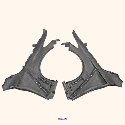 Kazento For Infiniti Q60 Cv37 17 Onwards Epa Type 2 Front Vented Fender (No Upper Vent) Fiber Glass - Kazento Carbon Parts