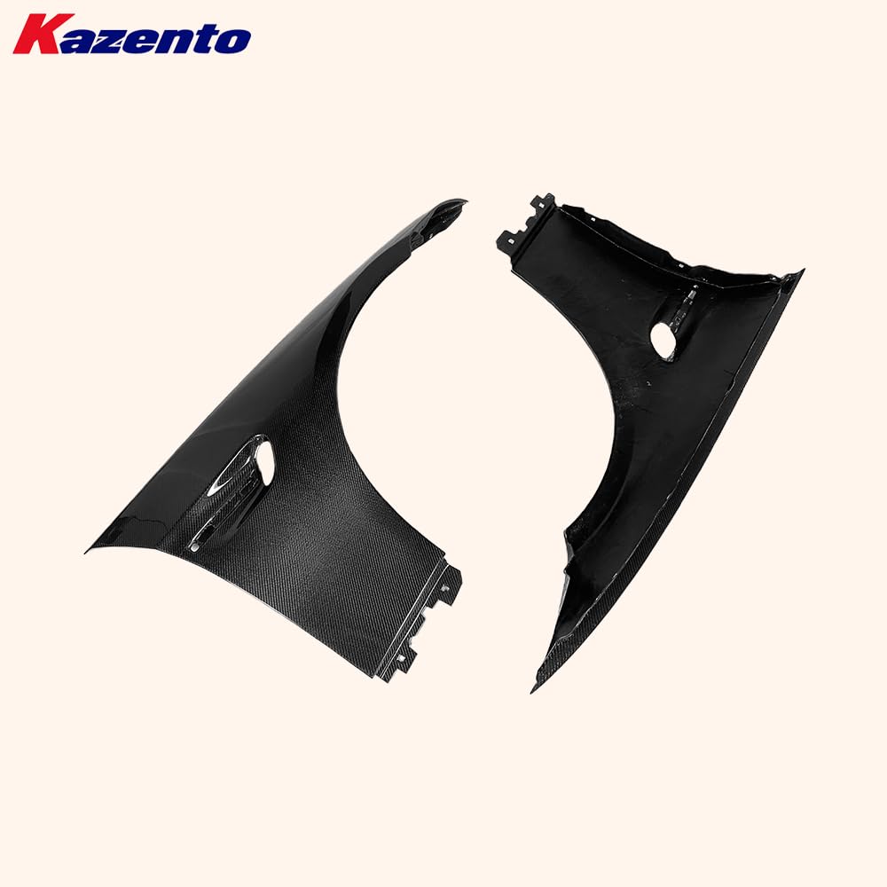 Kazento For BMW E92 Real M3 OE Style Front Bumper Hood Fender Pair Carbon Fiber - Kazento Carbon Parts