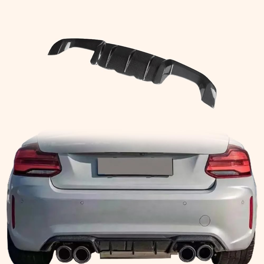 Kazento For BMW M2 F87 Coupe 2016-21 Carbon MP Style Rear Bumper Bottom Diffuser Lip - Kazento Carbon Parts